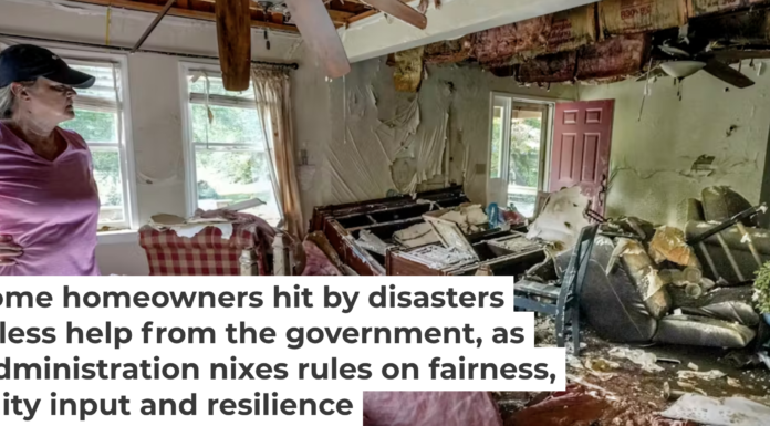Hurricane Helene caused extensive damage to homes in North Carolina in 2024. AP Photo/Kathy Kmonicek